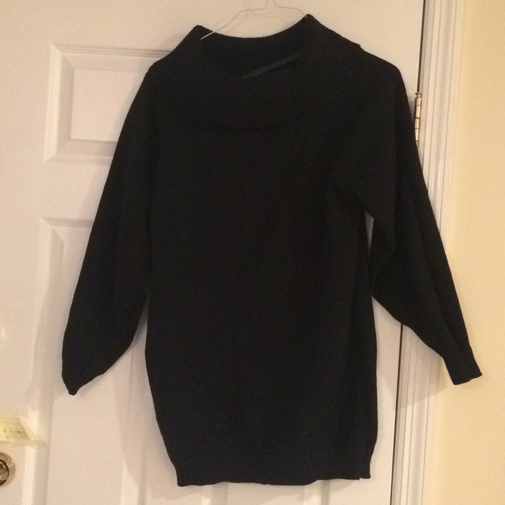 Black cowl Neck sweater Size Med.